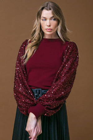 FEELING THE FUN SWEATER TOP.