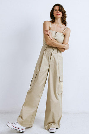 ROYAL AFFAIR WOVEN JUMPSUIT.