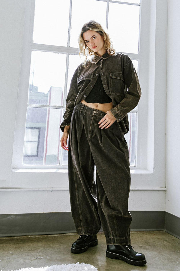 STUCK IN YOUR WAYS DENIM PANTS.