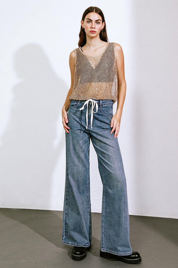 SHE'S A SWEET TALKER DENIM PANTS.
