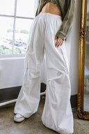 FOREVER BY YOUR SIDE WOVEN CARGO PANTS.