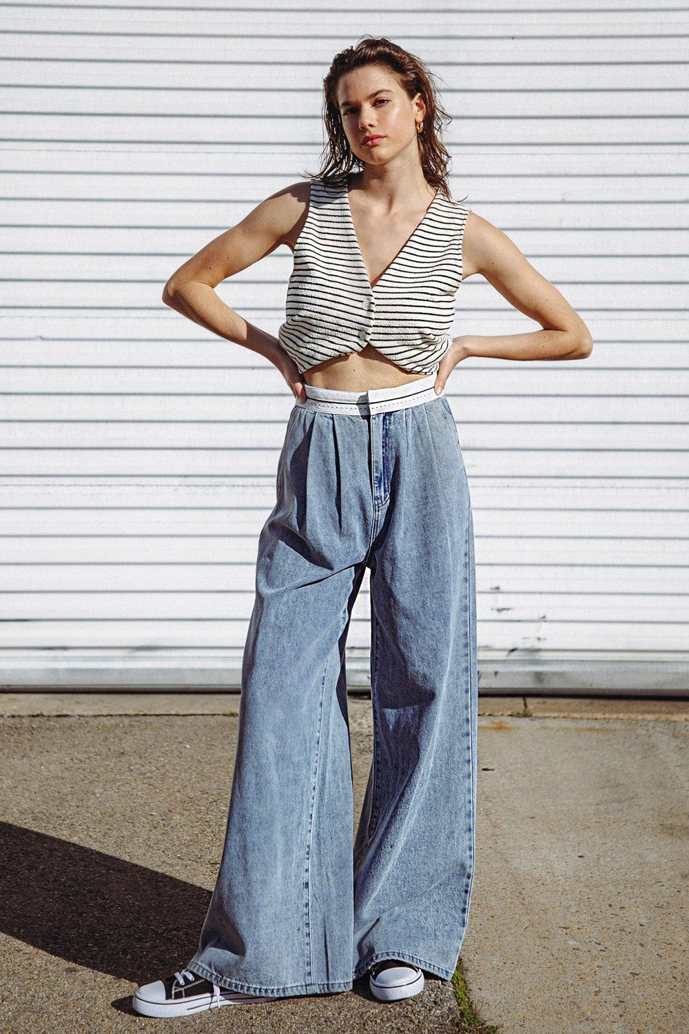 FOREVER WONDERING DENIM PANTS - Flying Tomato - PANTS - Freemarket