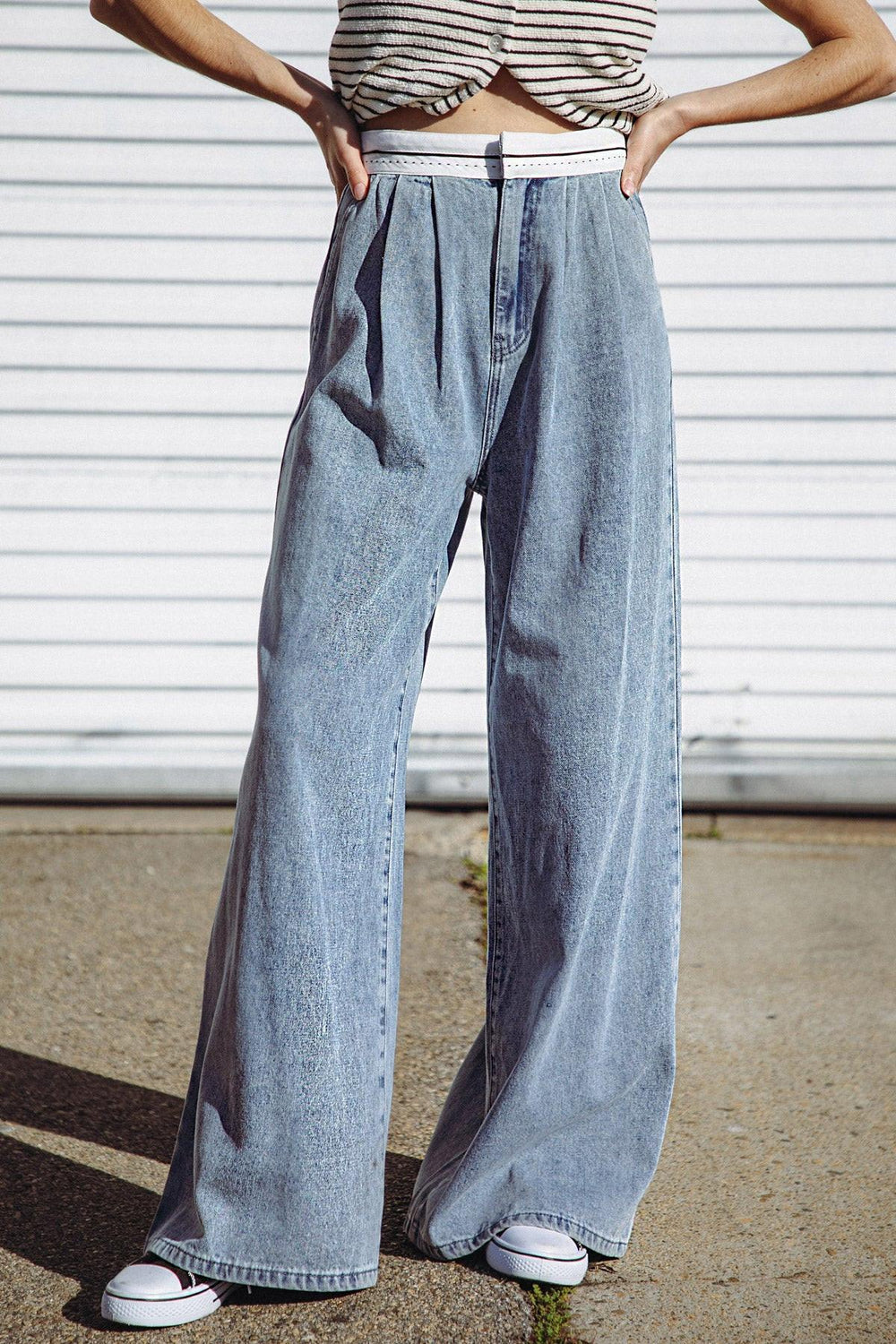 FOREVER WONDERING DENIM PANTS - Flying Tomato - PANTS - Freemarket