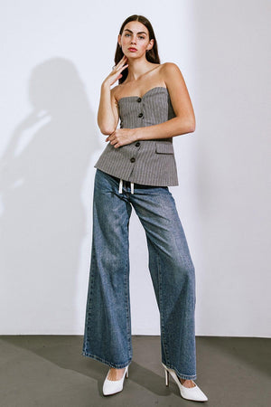 GET TO THE POINT WOVEN TOP.