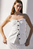 GET TO THE POINT WOVEN TOP.