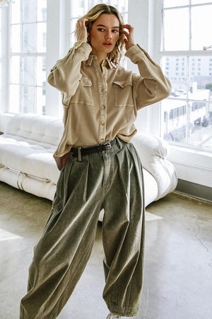 A CHILL MOMENT KNIT TOP.