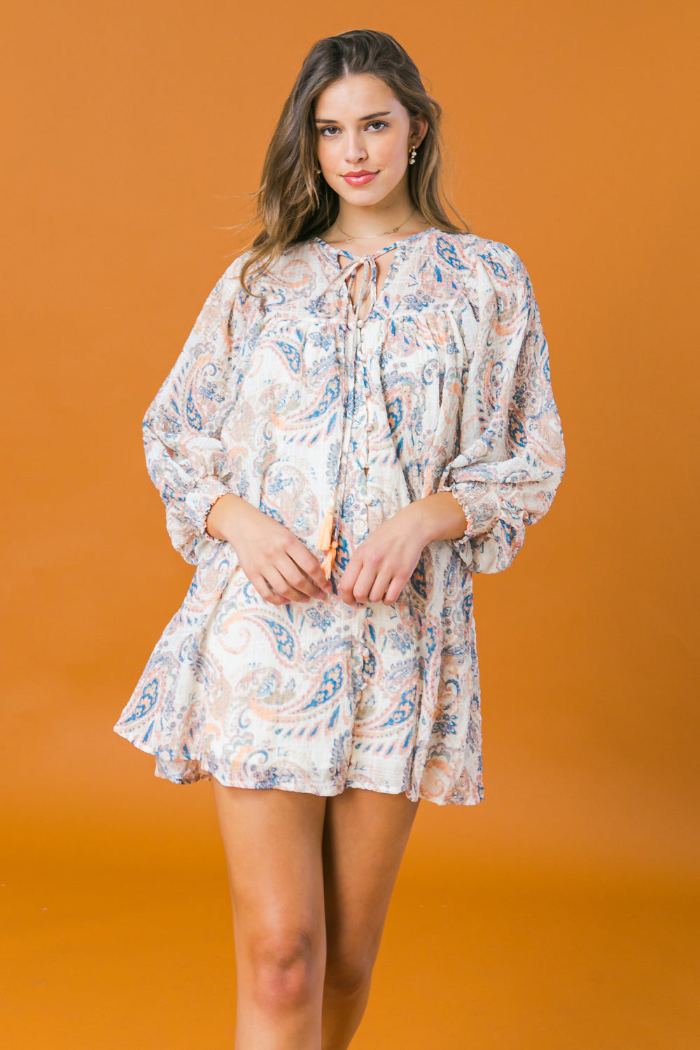 MY DAY OFF WOVEN MINI DRESS