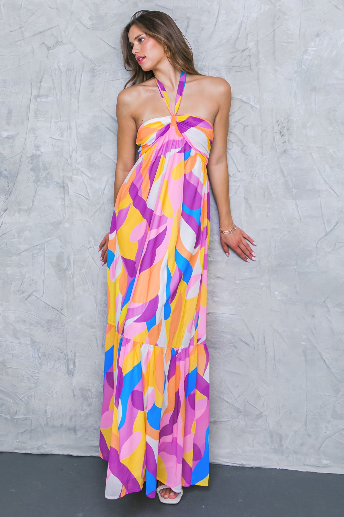MORNING WISHES WOVEN MAXI DRESS
