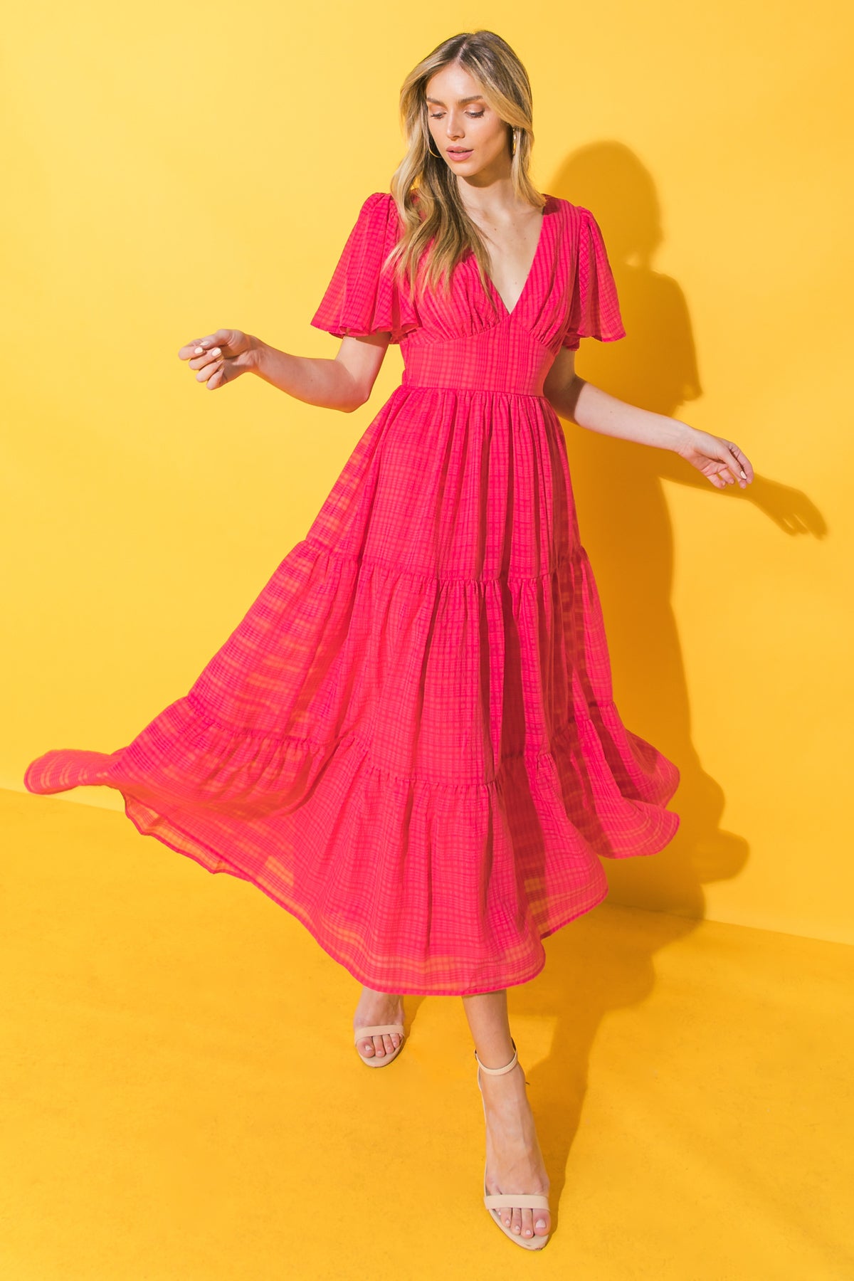 THE FALLEN SUN WOVEN MAXI DRESS l FLYING TOMATO Flying Tomato