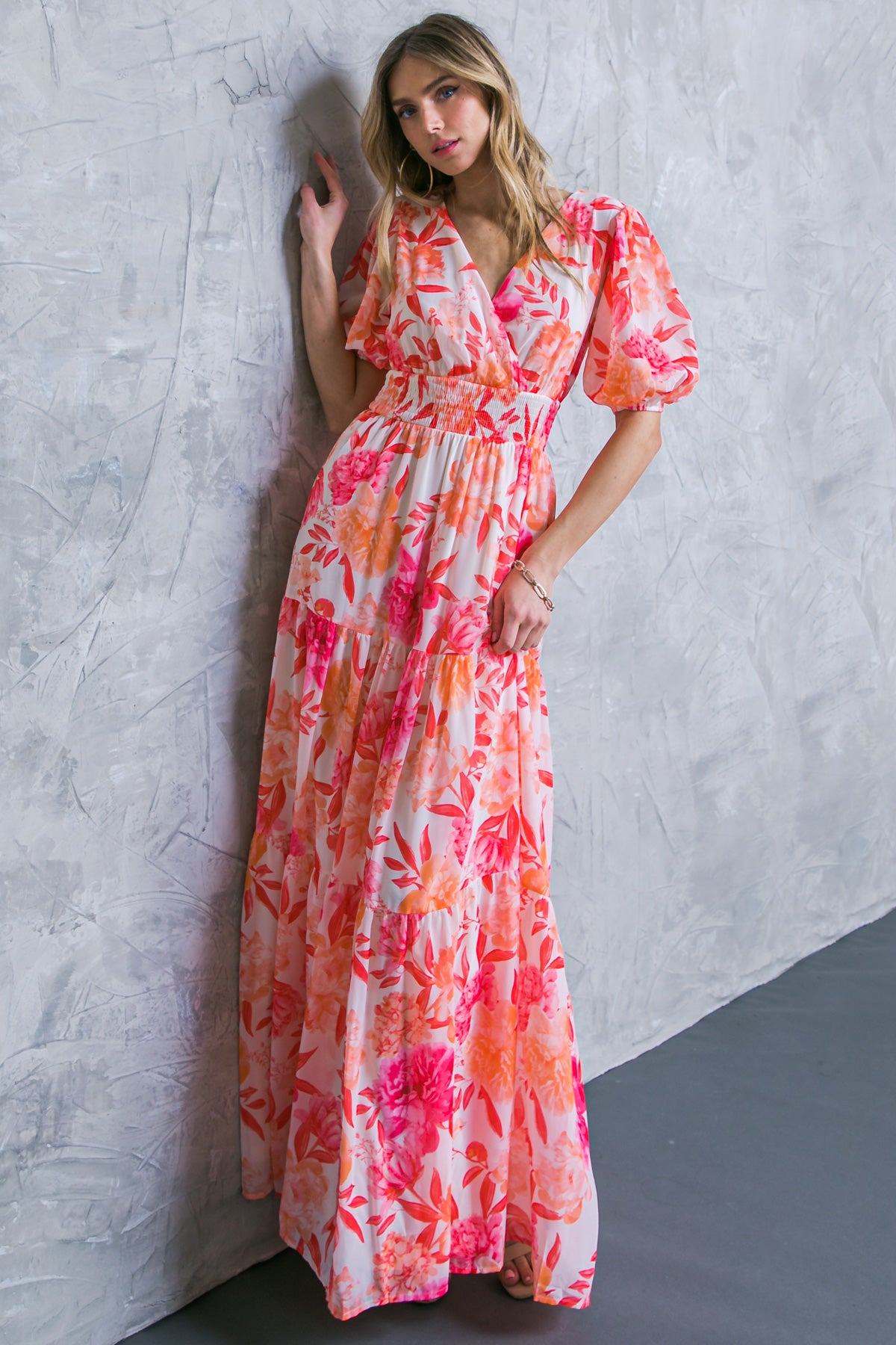 GLAD TO SEE YOU WOVEN MAXI DRESS