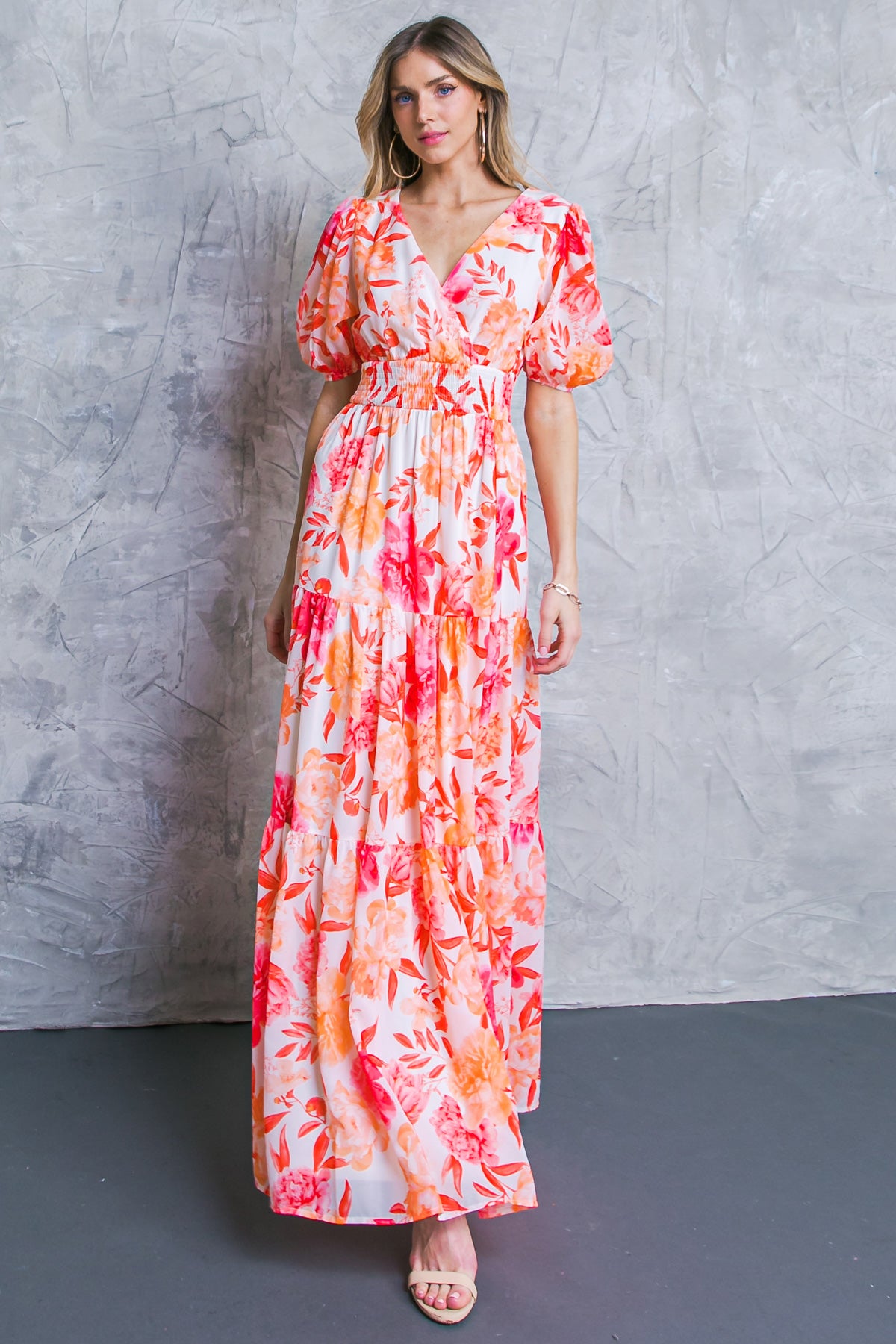 GLAD TO SEE YOU WOVEN MAXI DRESS