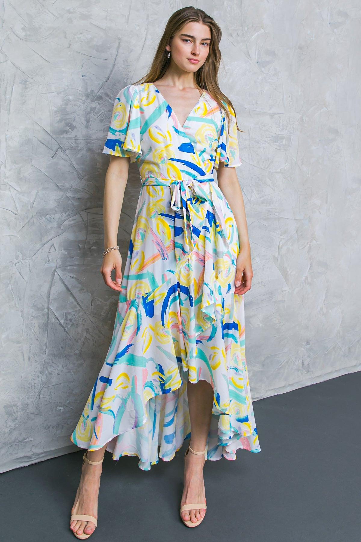 BEST SHOT WOVEN MAXI DRESS.
