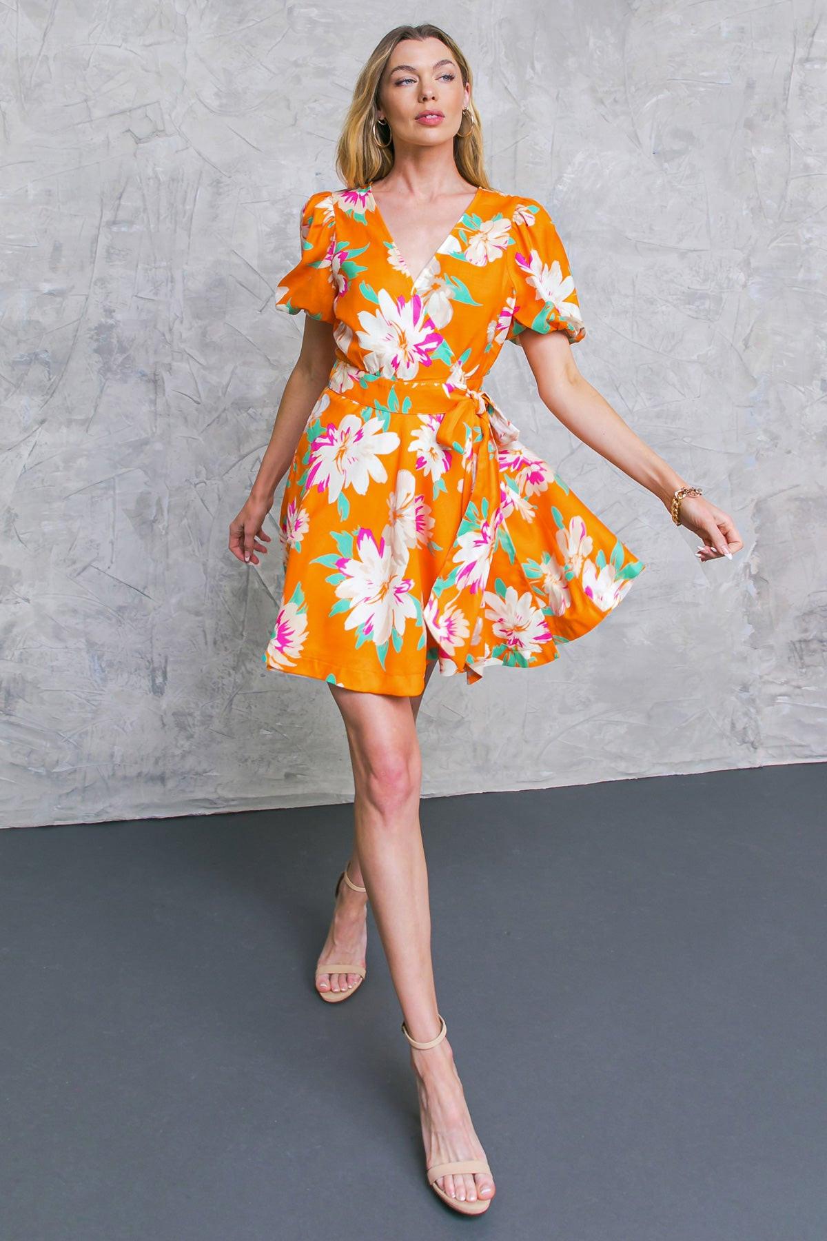 CAUGHT YOU LOOKING WOVEN MINI DRESS.