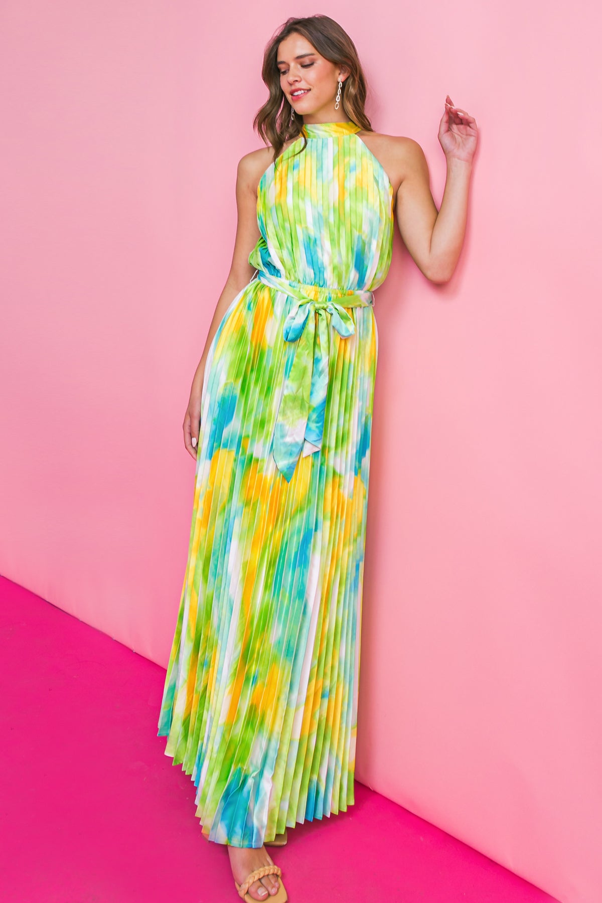 SULTRY ENERGY SATIN MAXI DRESS