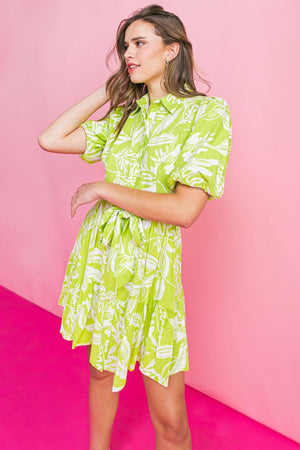 AM I DREAMING WOVEN MINI DRESS.