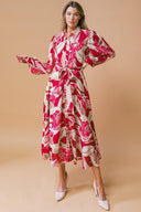 HEART OF WOVEN MIDI DRESS.