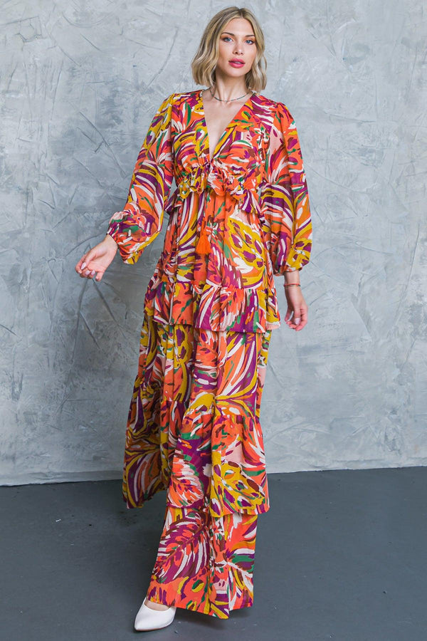 WONDERFUL SOUL WOVEN MAXI DRESS.