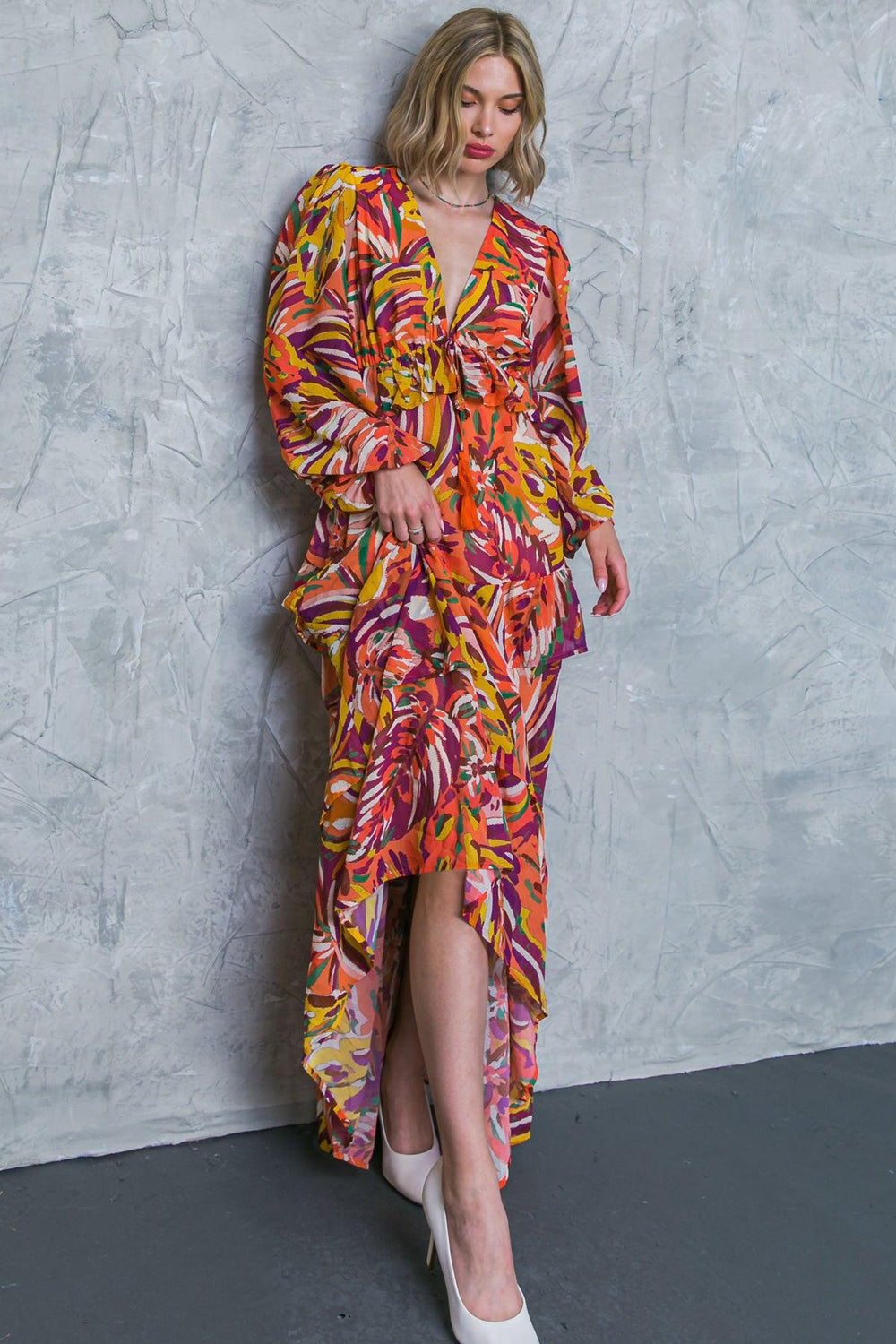 WONDERFUL SOUL WOVEN MAXI DRESS.