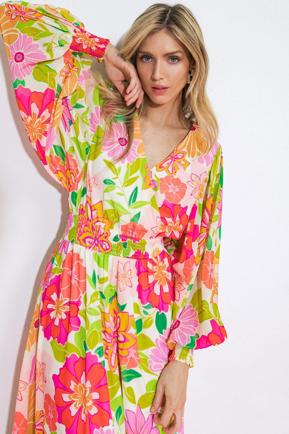 HEADING UPTOWN WOVEN MAXI DRESS.
