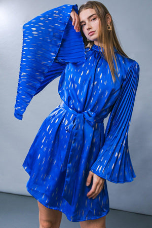 MESMERIZING ELEGANCE WOVEN MINI DRESS.