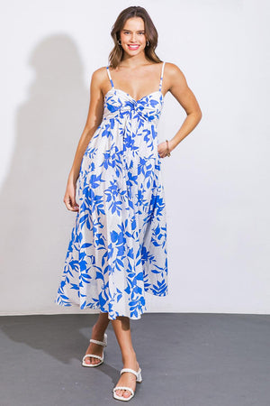 ACTIVE HIBERNATION WOVEN MIDI DRESS.