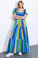 ALL ABOUT THE VIBE WOVEN MAXI DRESS.