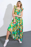 BEACH DATES WOVEN MAXI DRESS.