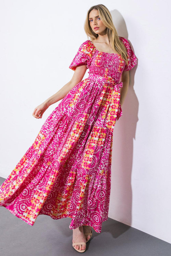 A LEAP OF FAITH WOVEN MAXI DRESS.