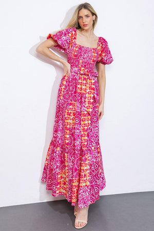 A LEAP OF FAITH WOVEN MAXI DRESS.