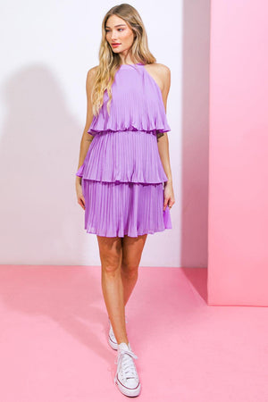 BOARDWALK DATES WOVEN MINI DRESS.