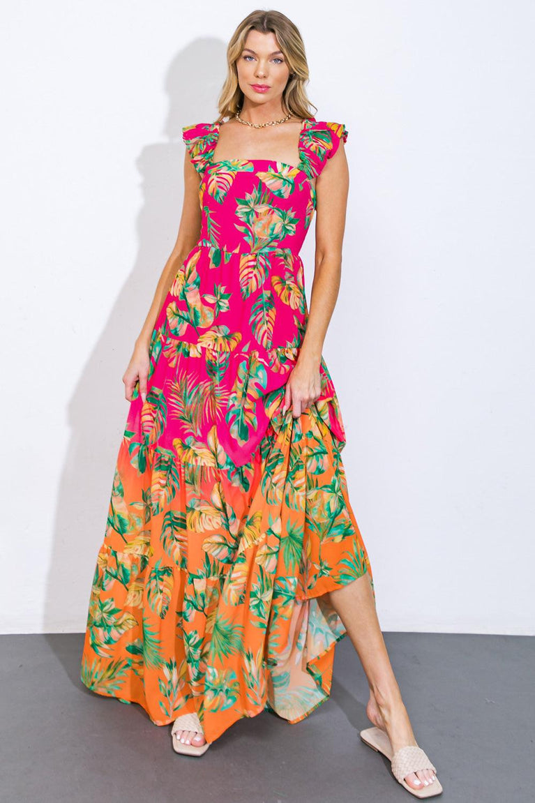 TAKE THE TRAILS WOVEN MAXI DRESS