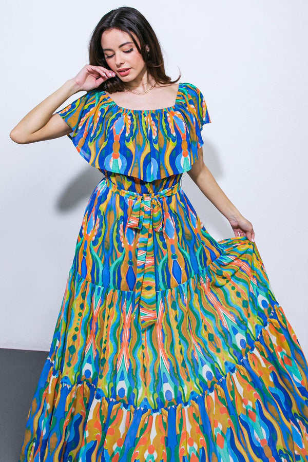 DARE TO BE YOU WOVEN MAXI DRESS.