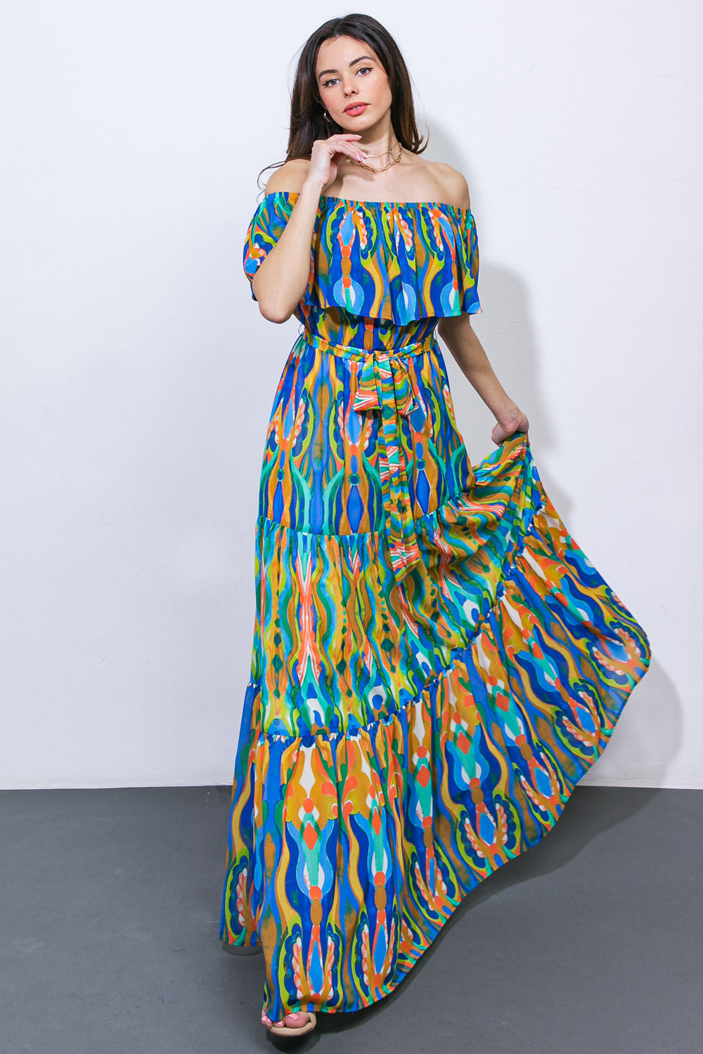 DARE TO BE YOU WOVEN MAXI DRESS