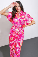 MAKE A SPLASH WOVEN MIDI DRESS.