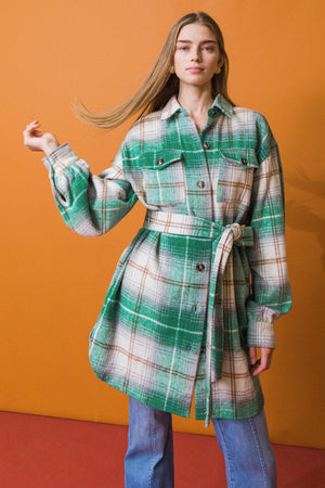 SWEET EVENINGS WOVEN MIDI JACKET.