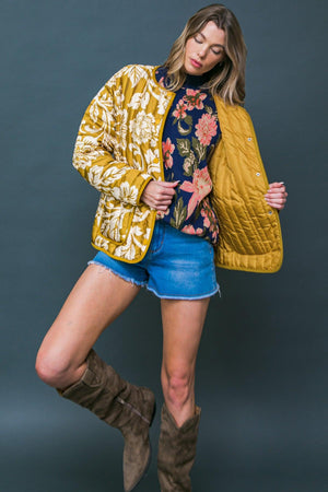 TOTALLY CONVINCED WOVEN PUFF JACKET.