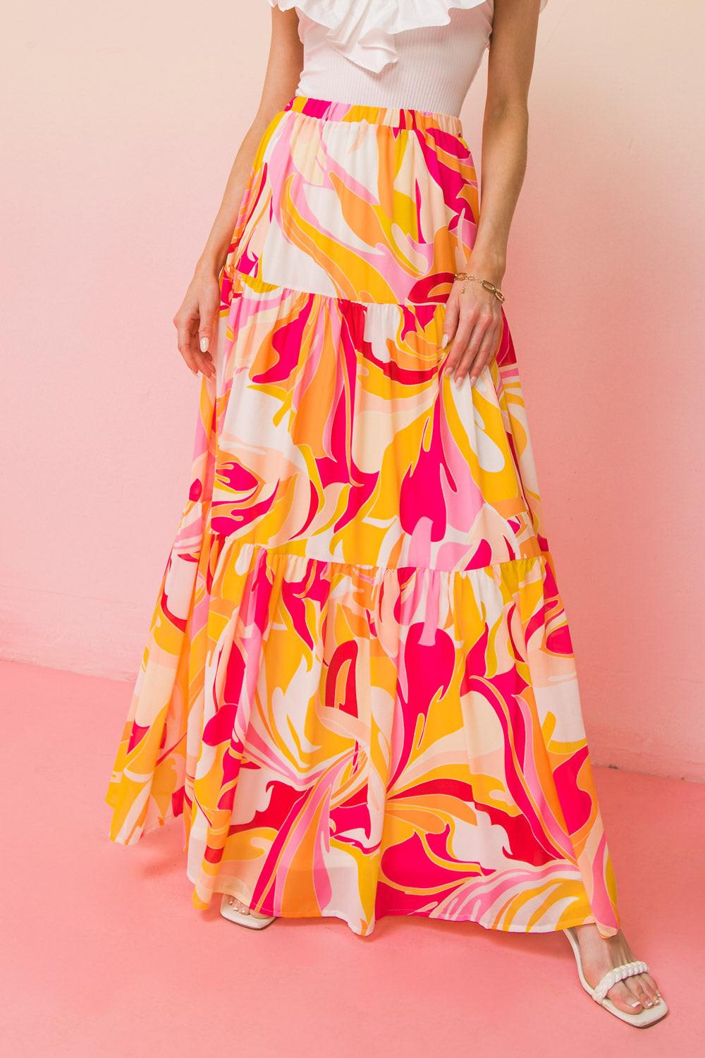 LOVED BY YOU WOVEN SKIRT.