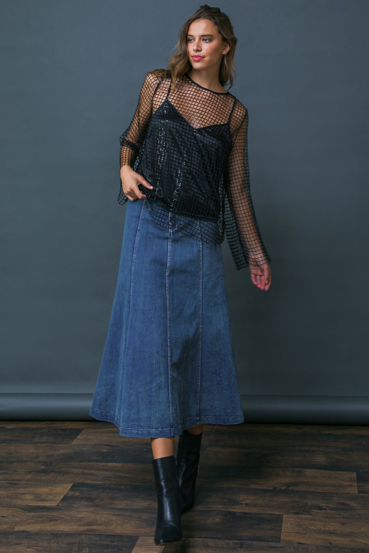 CHASING THAT FEELING DENIM SKIRT