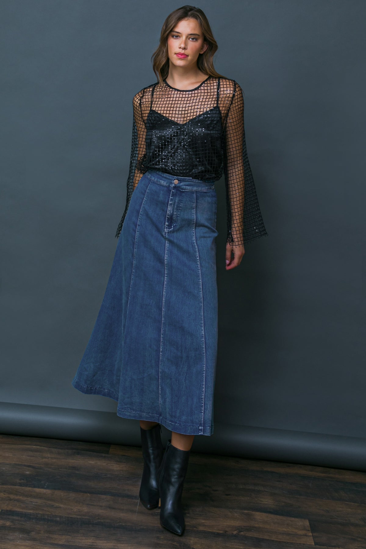 CHASING THAT FEELING DENIM SKIRT