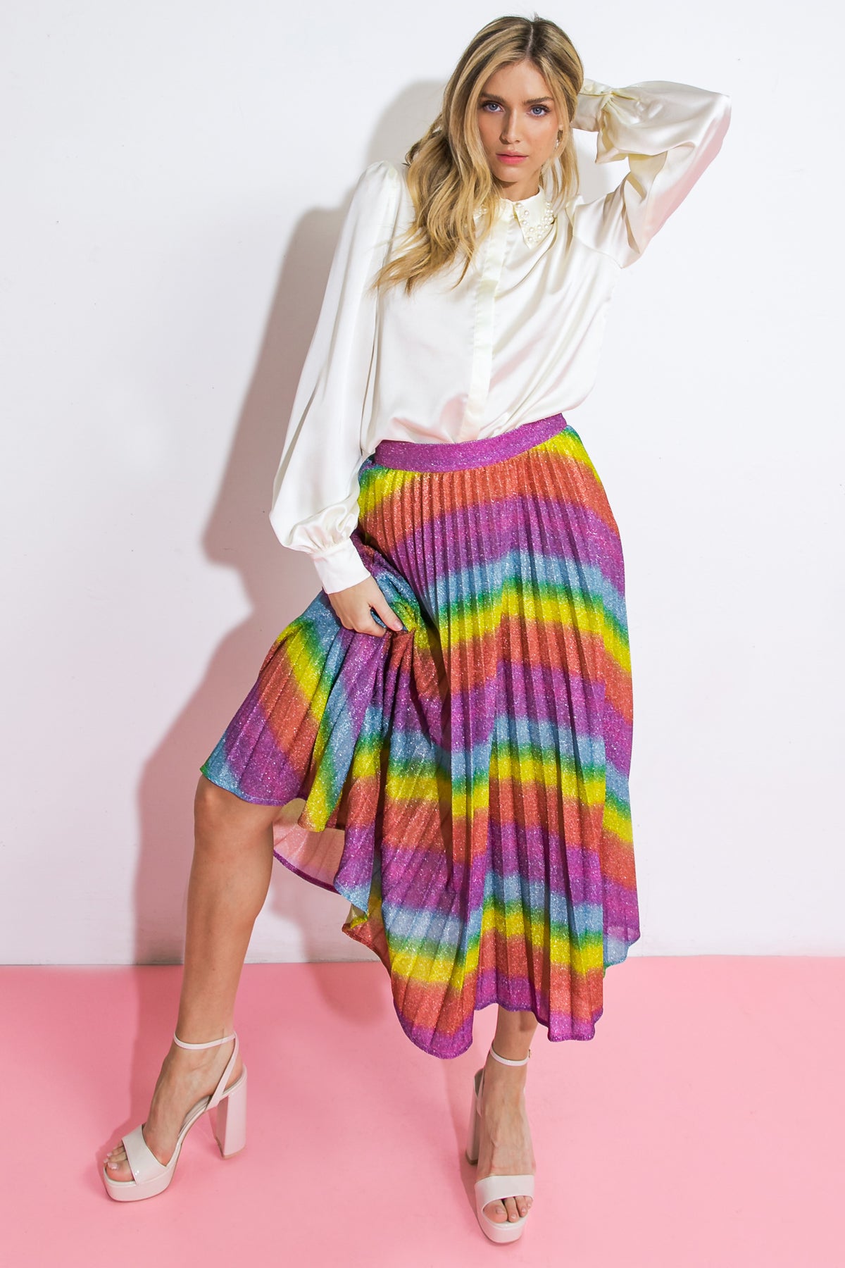 ALWAYS STAND OUT MIDI SKIRT