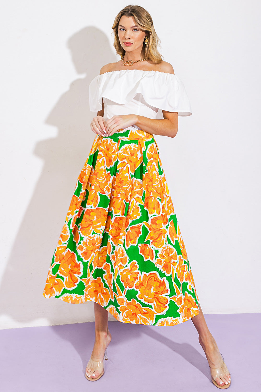 LIVE YOUR TRUTH WOVEN SKIRT