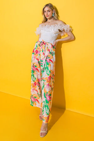 LOVE YOU A BRUNCH WOVEN PANTS.
