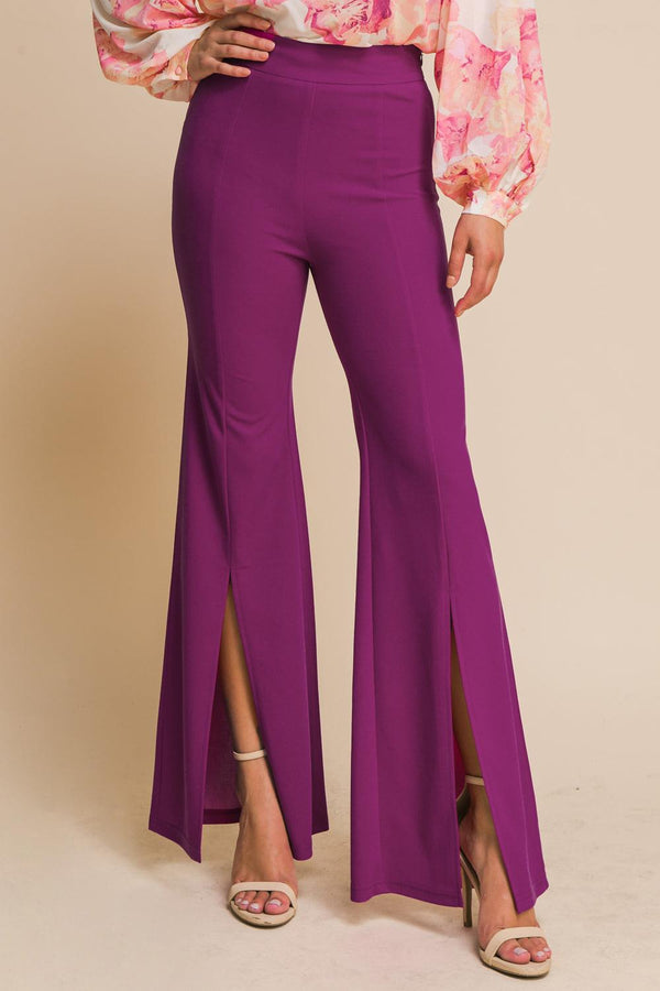 HEY DARLING WOVEN FLARE PANTS.