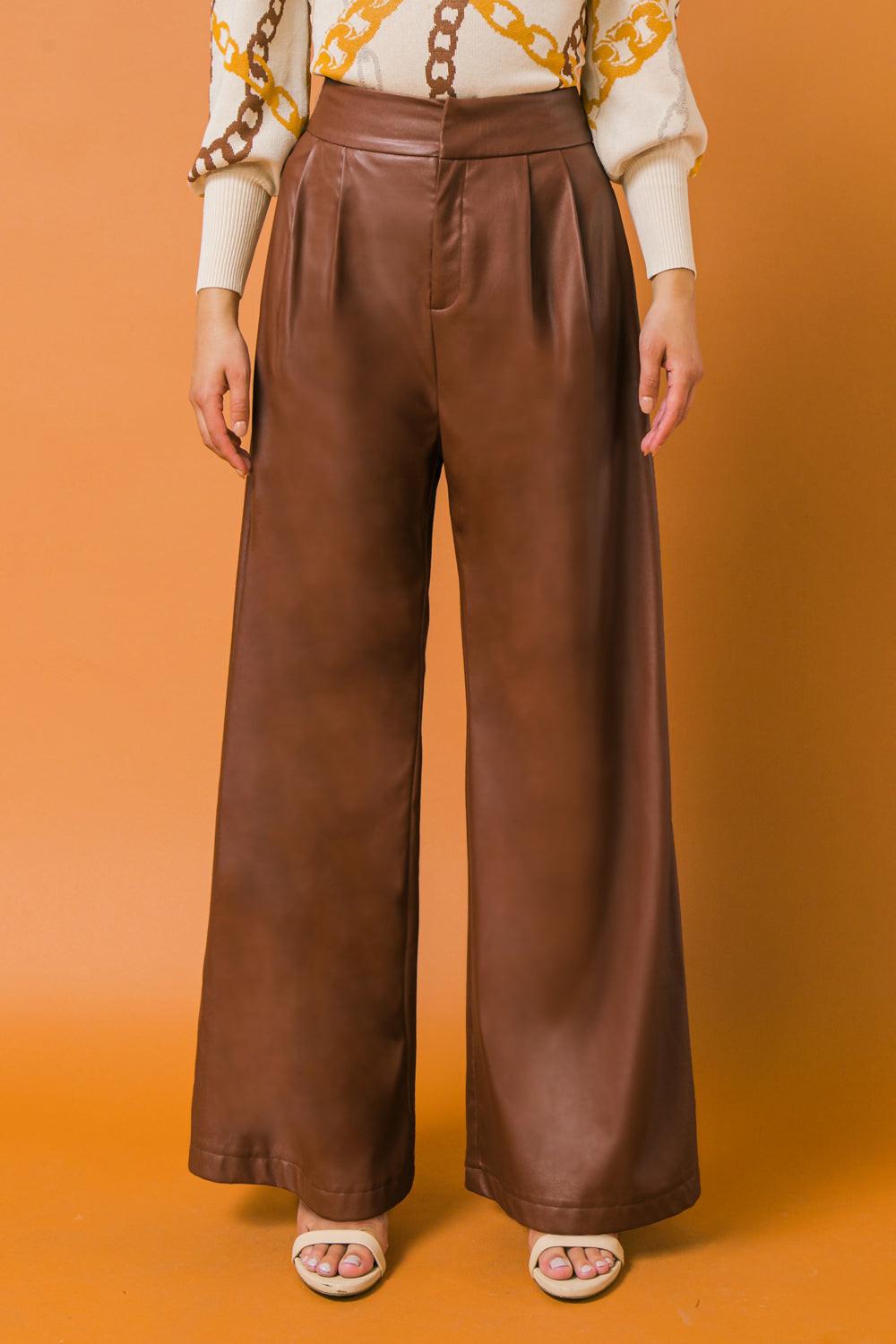MATCHED ENERGY LEATHER PANTS.