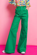TAKE A WALK WITH ME WOVEN CARGO PANTS.