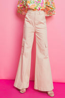 TAKE A WALK WITH ME WOVEN CARGO PANTS.