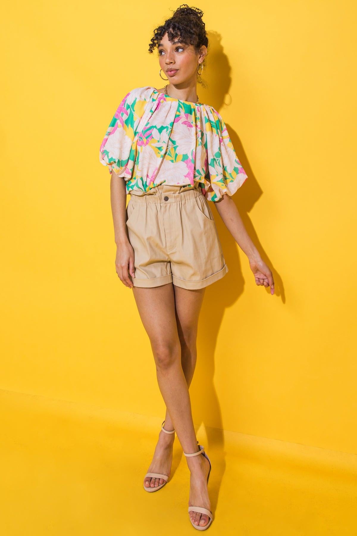 LETTERS TO ROMEO TWILL SHORTS.