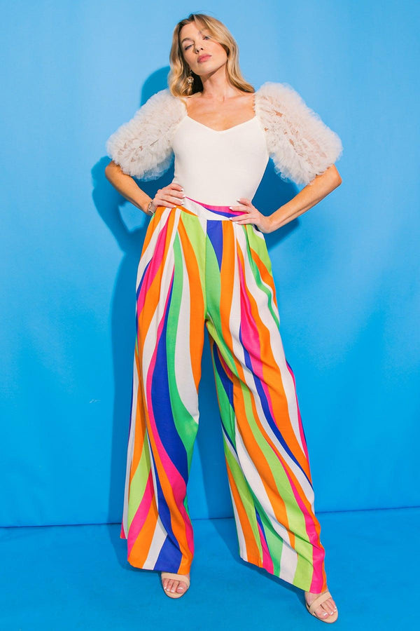 SING A SONG WOVEN PANTS.