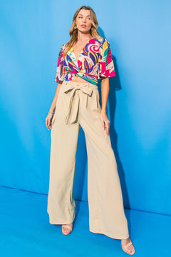 A GOOD WOMAN WOVEN PANTS.