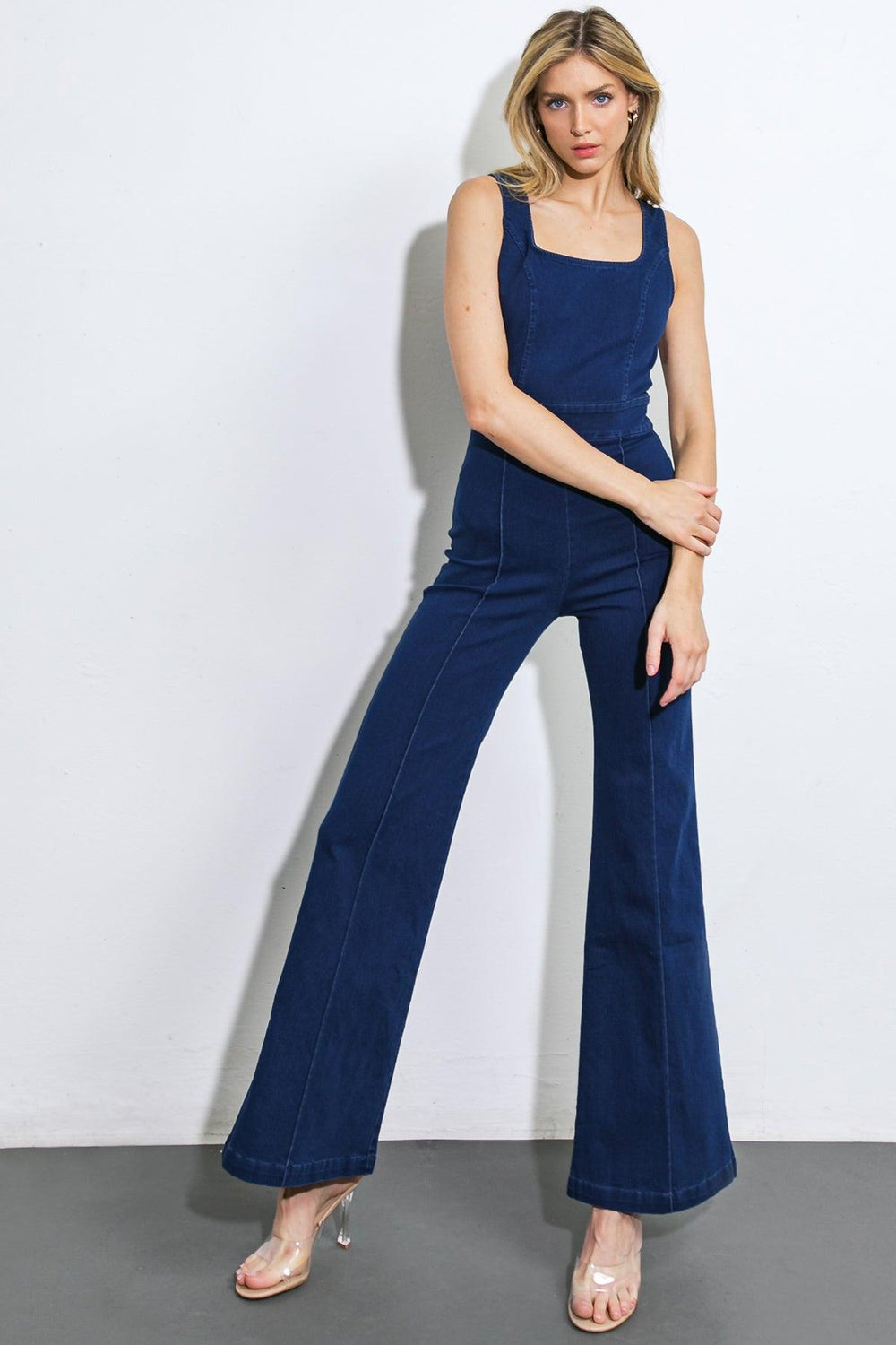 THIS ONE'S FOR YOU DENIM JUMPSUIT.